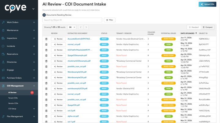 Review CoveAI entry points and review controls evidence thumbnail