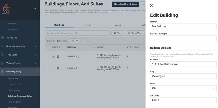 Buildings, Floors, And Suites · figure 1