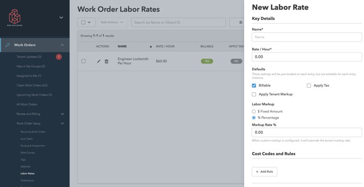 Adding Labor Rates to Your Work Order Library · figure 1
