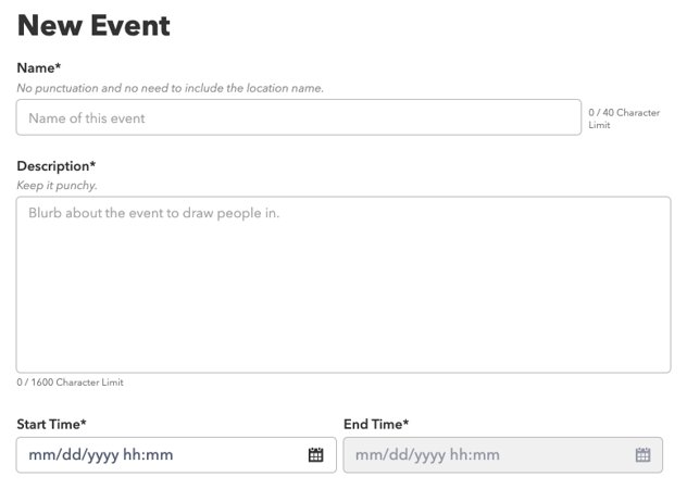 Creating & Managing Events · figure 1