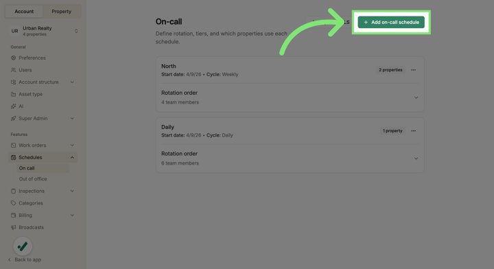 Set up and manage on-call schedules · figure 1